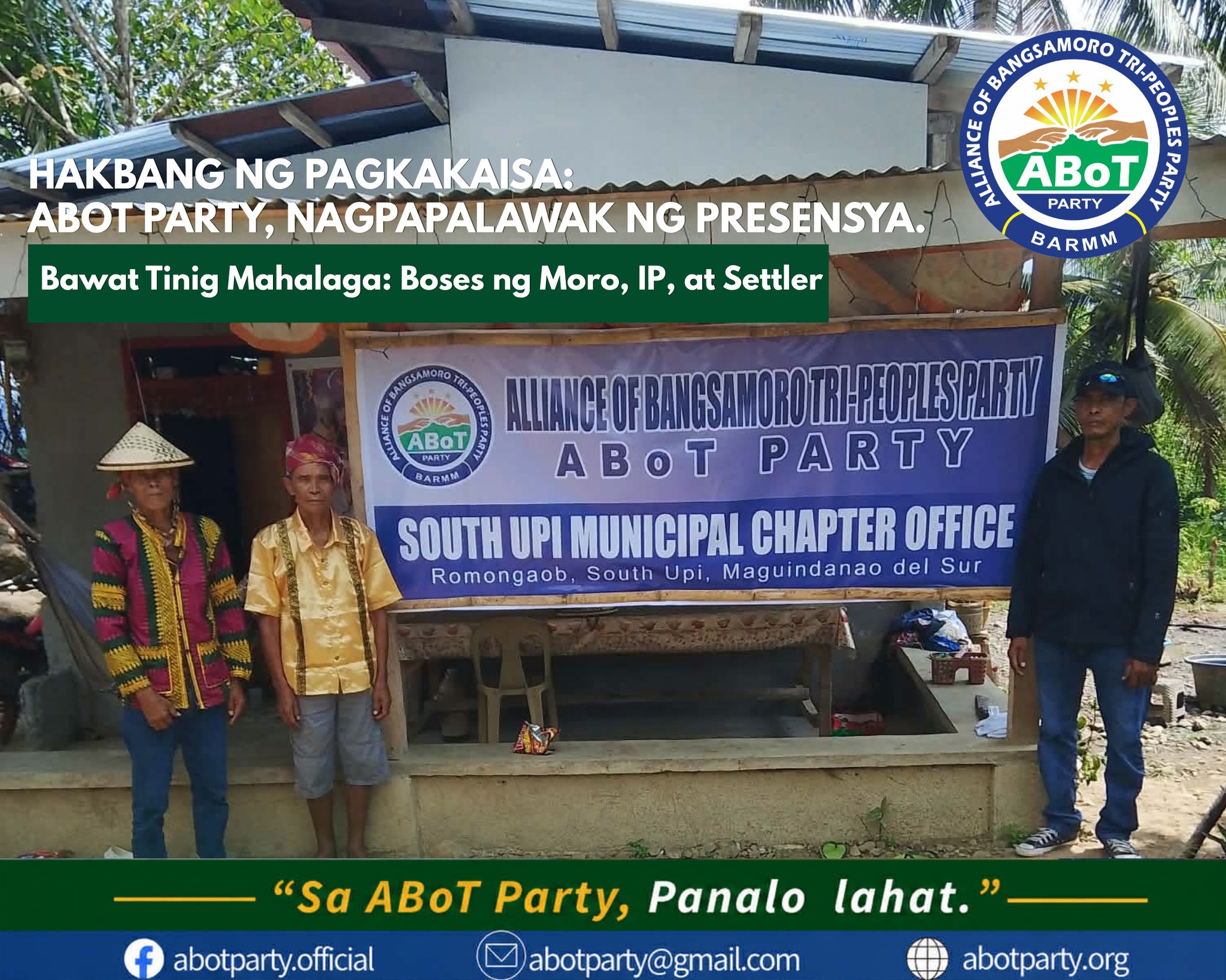 𝐀𝐁𝐨𝐓 𝐏𝐚𝐫𝐭𝐲, 𝐏𝐢𝐧𝐚𝐥𝐚𝐥𝐚𝐤𝐚𝐬 𝐚𝐧𝐠 𝐏𝐫𝐞𝐬𝐞𝐧𝐬𝐲𝐚 𝐬𝐚 𝐁𝐀𝐑𝐌𝐌 𝐬𝐚 𝐏𝐚𝐦𝐚𝐦𝐚𝐠𝐢𝐭𝐚𝐧 𝐧𝐠 𝐏𝐚𝐠𝐭𝐚𝐭𝐚𝐠 𝐧𝐠 𝐦𝐠𝐚 𝐎𝐩𝐢𝐬𝐢𝐧𝐚